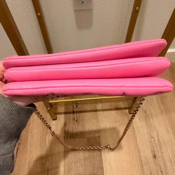 Louis Vuitton Lambskin Embossed Monogram Pochette Coussin Rose Violet - Picture 8 of 11